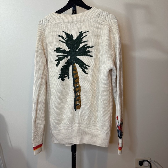 Scotch & Soda Cream Cardigan with Nature Motifs - Picture 6 of 7